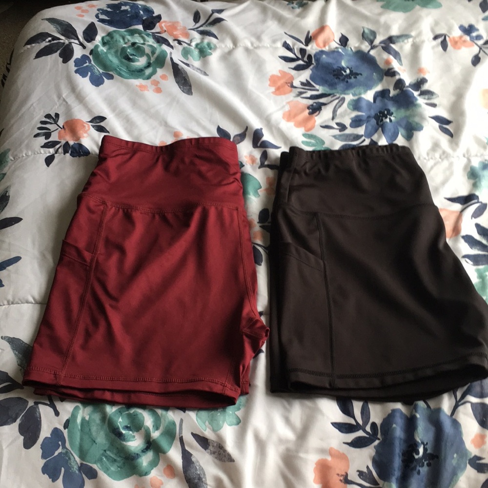 2 pairs of athletic shorts